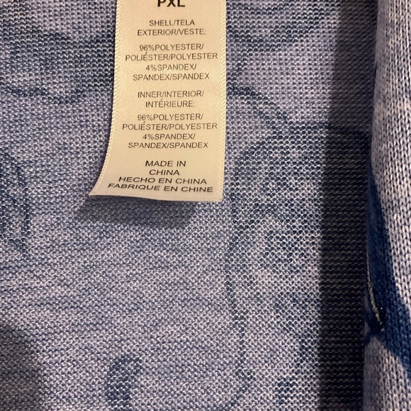 Alfred Dunner Jacket & Top 2 Fer Blue Floral PXL Top & Sweater - Picture 3 of 7